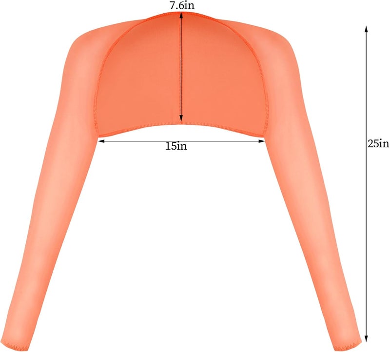 Yookat 4 Pieces Cooling Shawl Golf Cooling Shawl Arm Sleeve Sun Protection Golf Shrug for Women Men Outdoor Sports - Image 2
